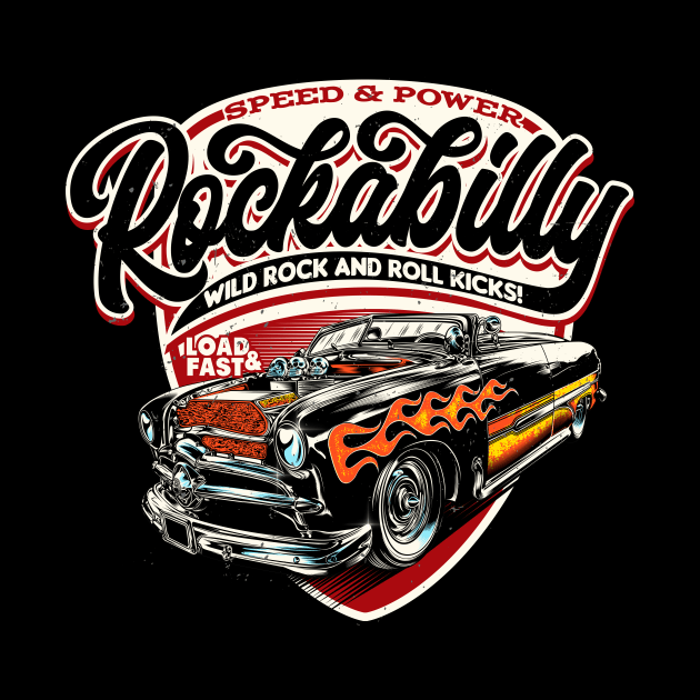 Rockabilly Vintage Car Auto Lover Classic Car by Foxxy Merch