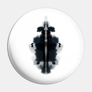 Inkblot figure Pin