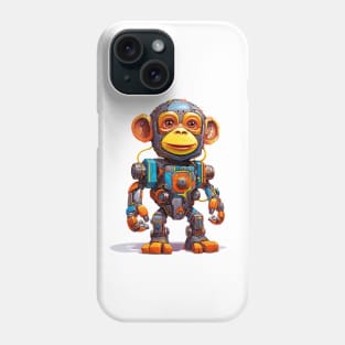 Cartoon monkey robots. T-Shirt, Sticker. Phone Case