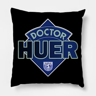 Doctor Huer - Buck Rogers in the 25th Century - Doctor Who Style Logo Pillow