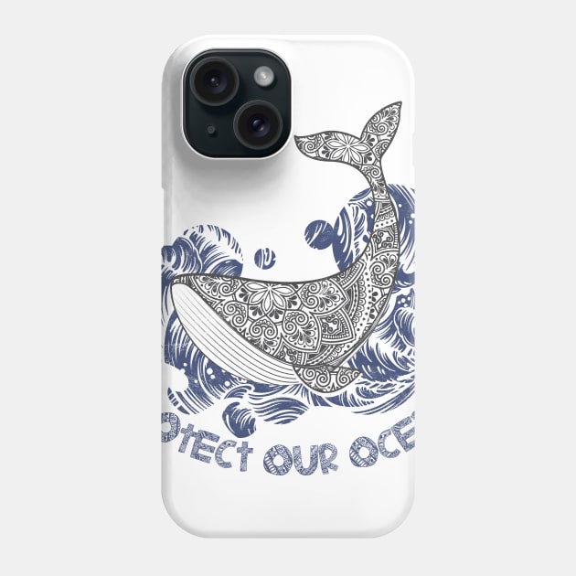 Protect The Ocean Phone Case by avshirtnation