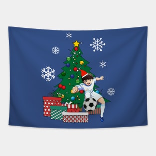 Captain Tsubasa Oozora Around The Christmas Tree Tapestry