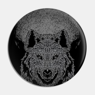 Wolf Ornaments Pin