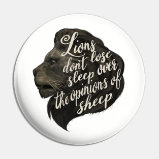 Lions don’t lose sleep Pin