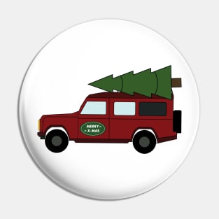 Land Rover Christmas Tree 4x4 Merry X-Mas Pin