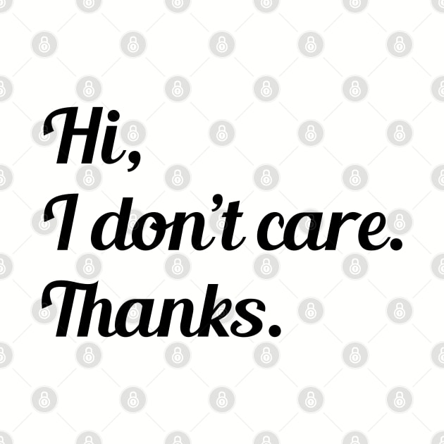 I Don't Care, Thanks by Venus Complete