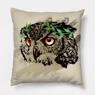 Athena Owl - Leaf Variant Pillow