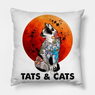 Tats And Cats Pillow