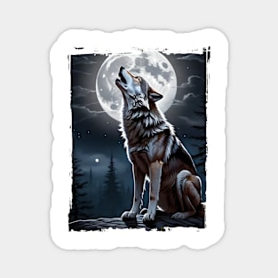 The night of the howling wolf Magnet