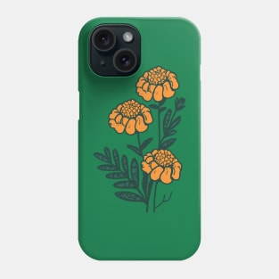 Marigold Flowers 70s vintage Phone Case