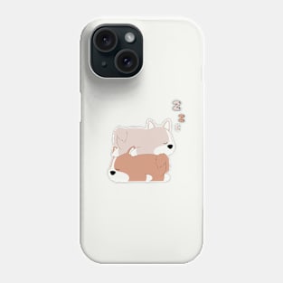 Sleepy corgis Phone Case