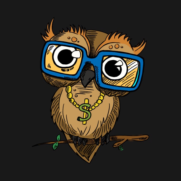 Hipster Owl by JuicyCreations