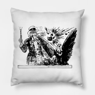 Uncle Sam and American eagle Pillow