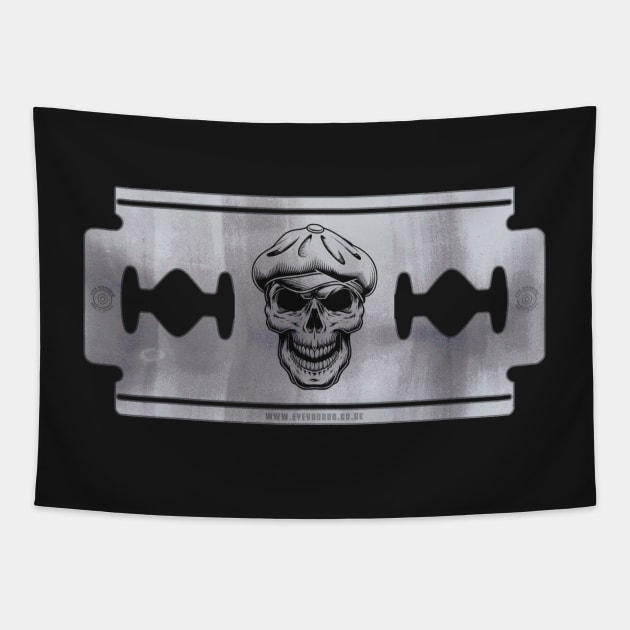 Razor Skull mk4 Tapestry by eyevoodoo