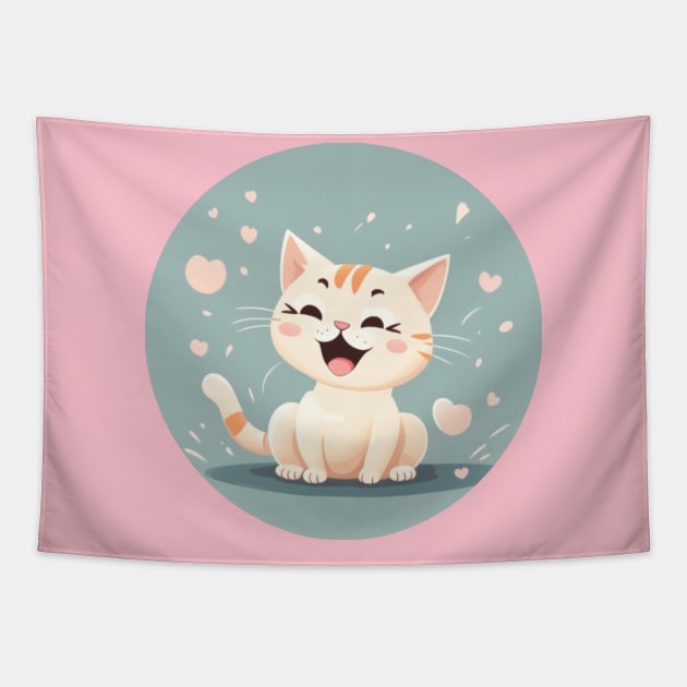 Happy Kitty Tapestry by Gamers Gear