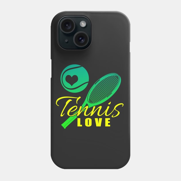 Tennis love Phone Case by artsytee