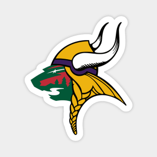 Minnesota Wild Vikings Magnet