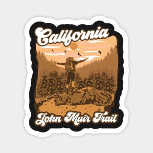 Hiking California John Muir Trail Magnet