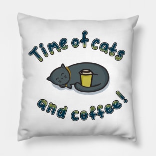 Cat and coffee now! Pillow