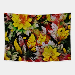 Trippy floral art Tapestry