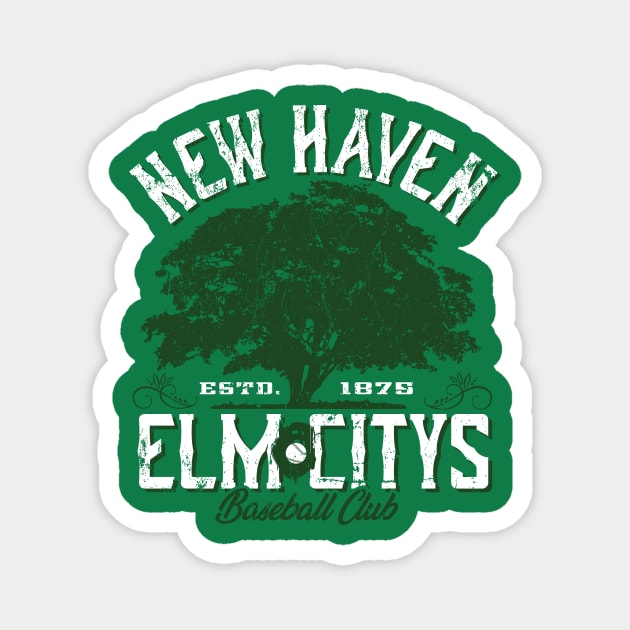 New Haven Elm Citys Magnet by MindsparkCreative