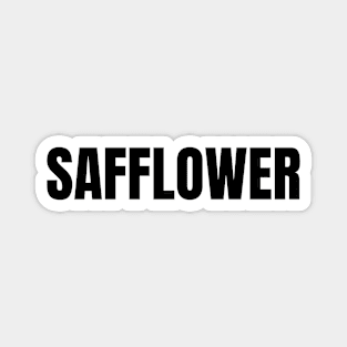 Safflower Word - Simple Bold Text Magnet