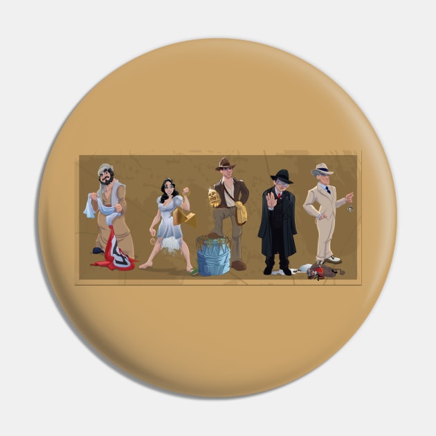 Raiders of the Lost Ark Lineup Pin by Dan Almanzar / Wonka1701