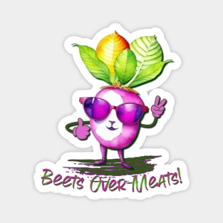 Beets Over Meats Magnet