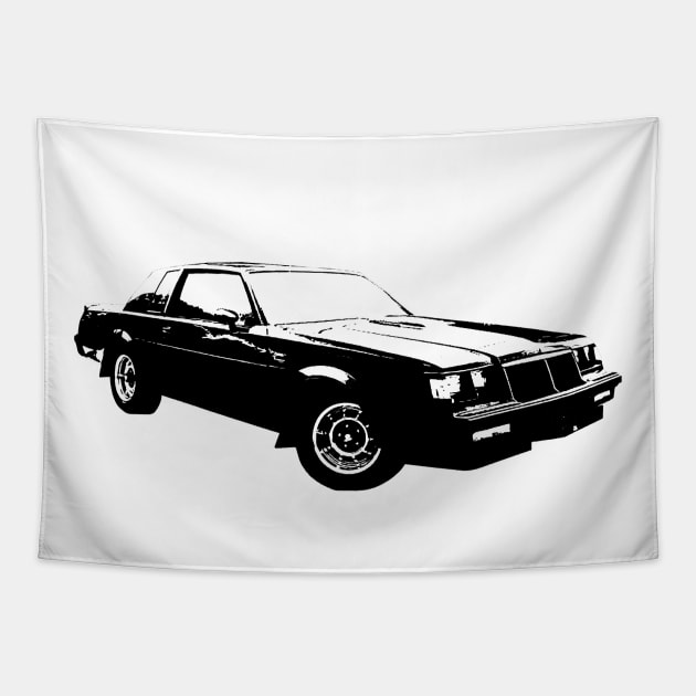 1987 Grand National B&W Tapestry by GrizzlyVisionStudio