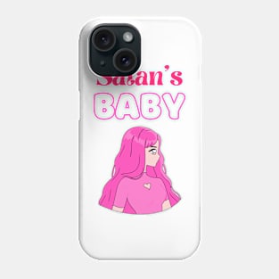 Satan's baby white background Phone Case