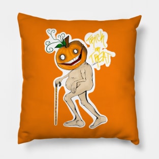 CREEPY PUMPKIN MAN “TRICK OR TREAT” Pillow