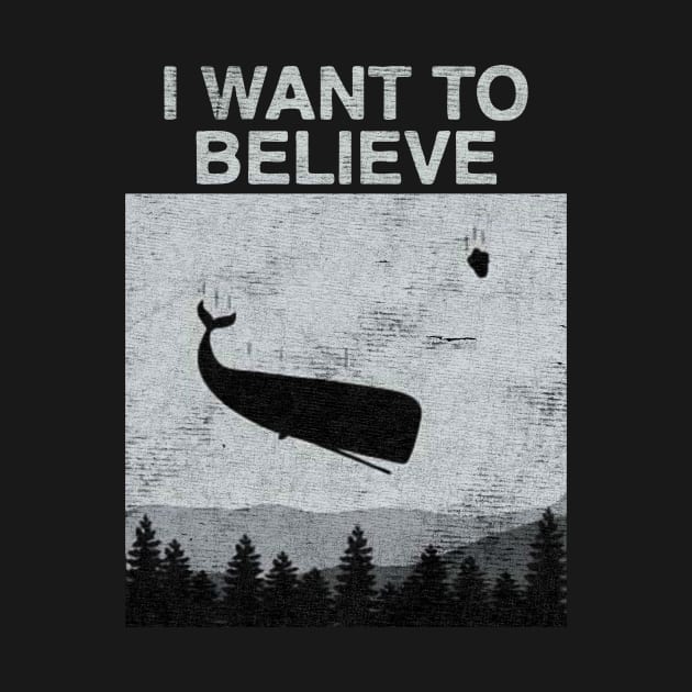 I Want To Believe Flying Whale by GoatKlan