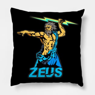 Zeus Greek god Pillow