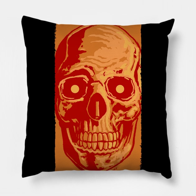 Halloween Skull Pillow by D.W. Frydendall