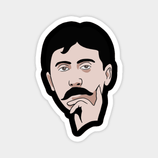 Marcel Proust Portrait Magnet