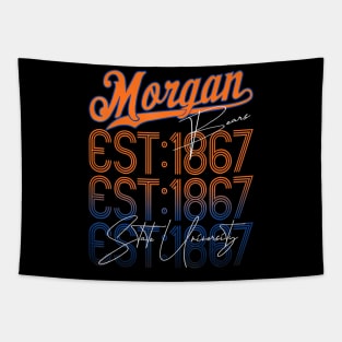 Retro  Morgan Back to State University Style Tapestry