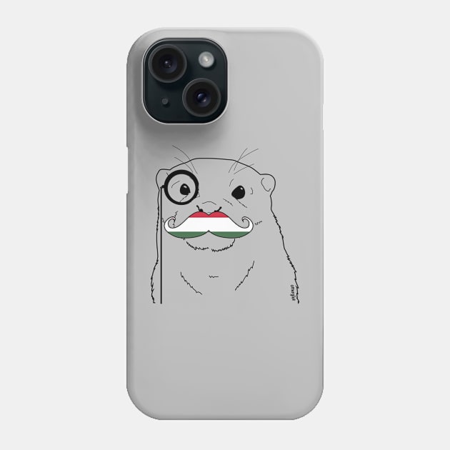 Mustache Flag Hungary Phone Case by otterglot