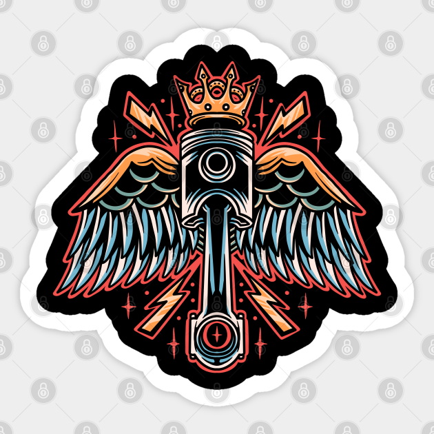 motorcycle king tattoo - Tattoo - Sticker | TeePublic motorcycle king tattoo - Tattoo - Sticker | TeePublic