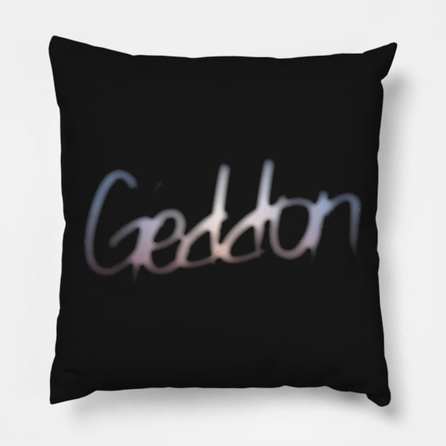 Geddon (Blur) Pillow by RDandI