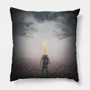 the monster inside your head Pillow