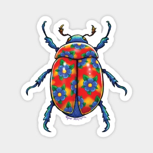 Hawaiian Shirt Beetle Magnet