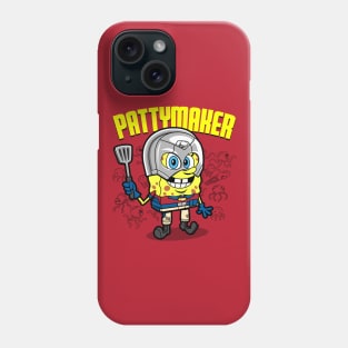 Funny Cute Superhero Burger Maker Cartoon Parody Phone Case