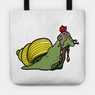 Sock monkey hat snail Tote