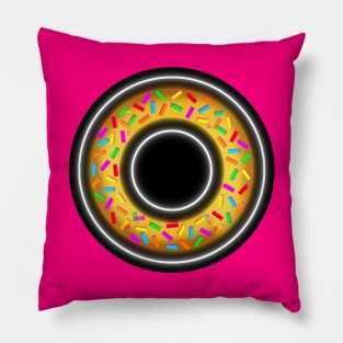 Neon Doughnut Pillow