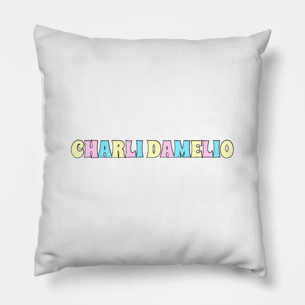 Charli damelio Pillow by DiorBrush