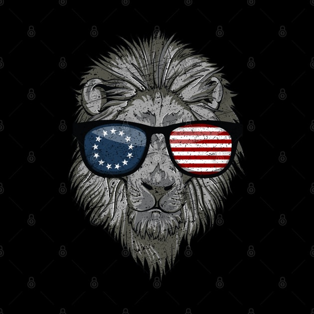 1776 Flag Lion Pride by RadStar