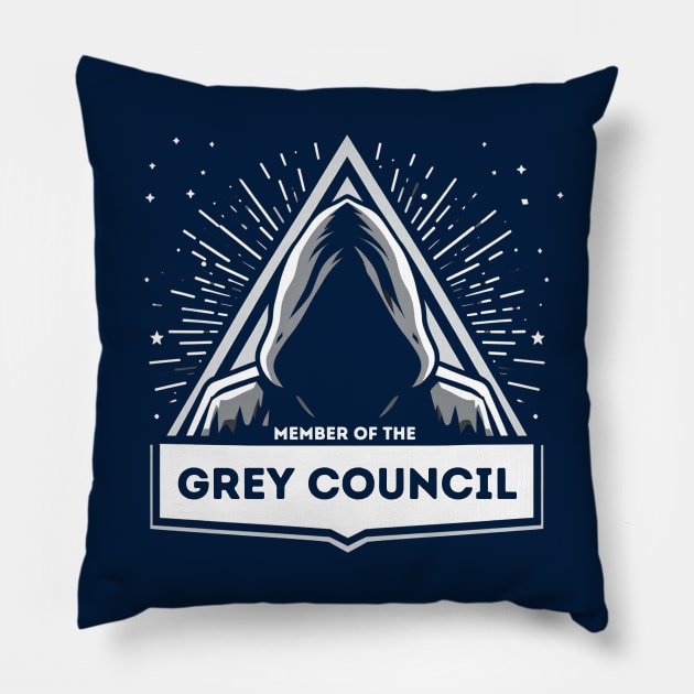 Member of the Grey Council - Triangle - Sci-Fi Pillow by Fenay-Designs