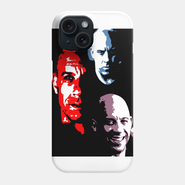 VIN DIESEL (pop art) Phone Case by d1a2n3i4l5