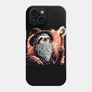 Retro Sloth Wizard Phone Case