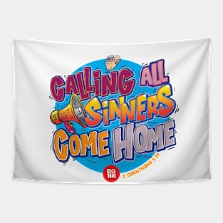 Calling All Sinners Tapestry